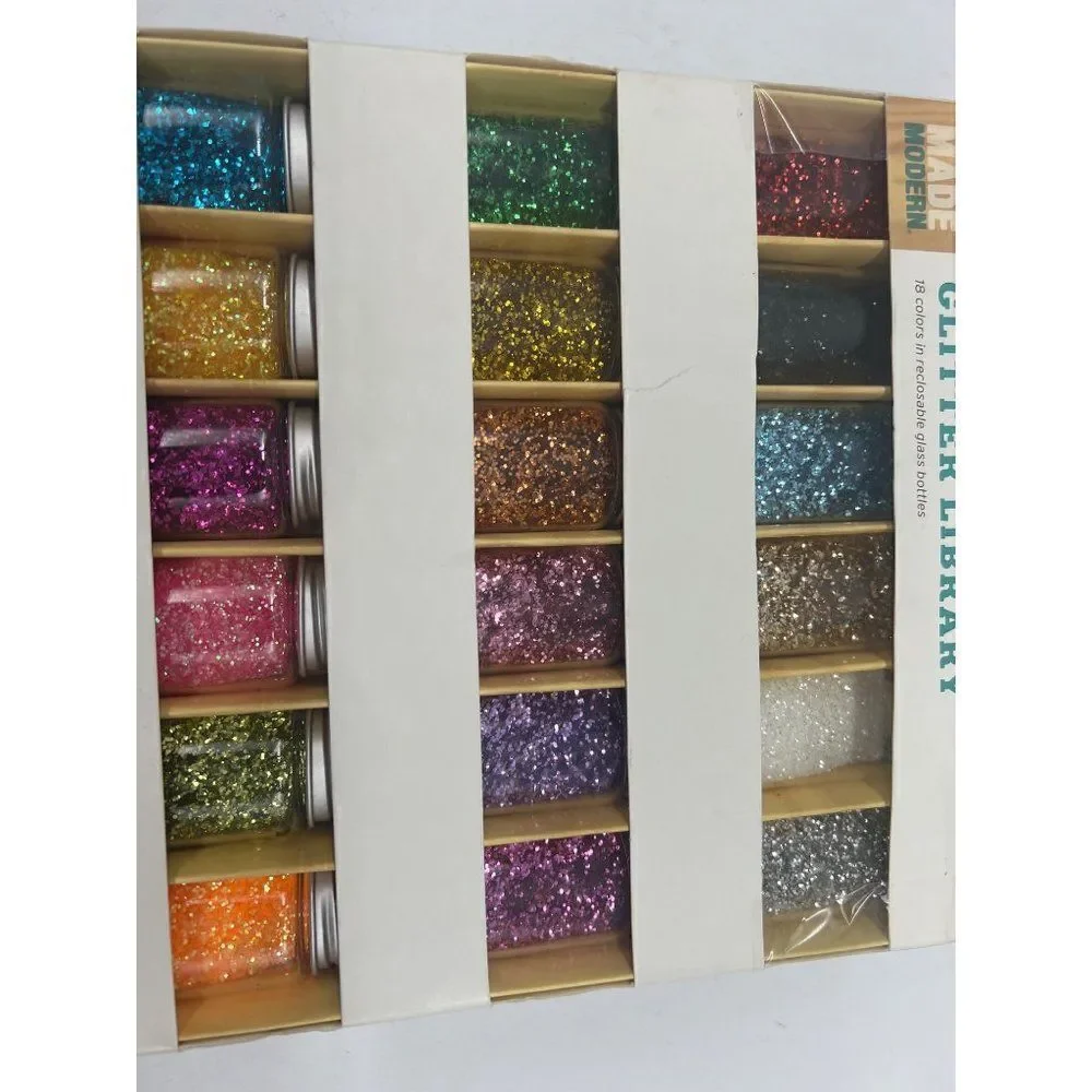 Hand Made Modern Glitter Library 18 Count- 0.5 oz <3